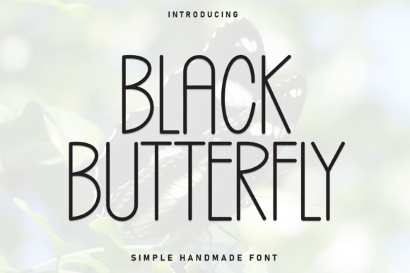 Black Butterfly Typeface: A Minimalist Display Font for Editorial Design