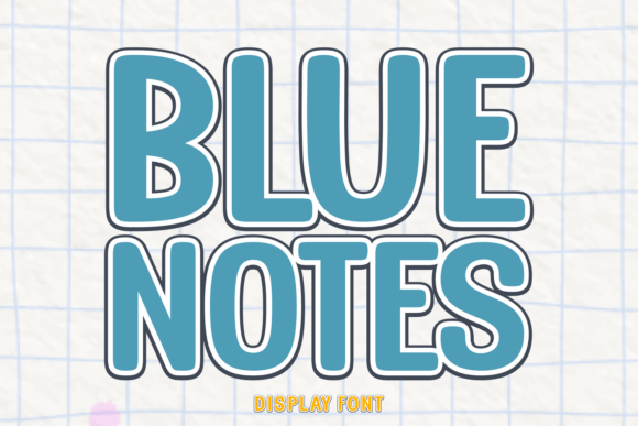 Blue Notes: The Whimsical Display Font for Standout Campaigns