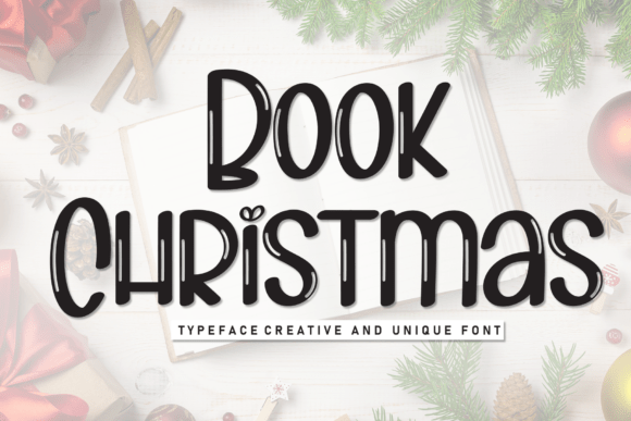Book Christmas: A Joyful Display Typeface for Editorial Design