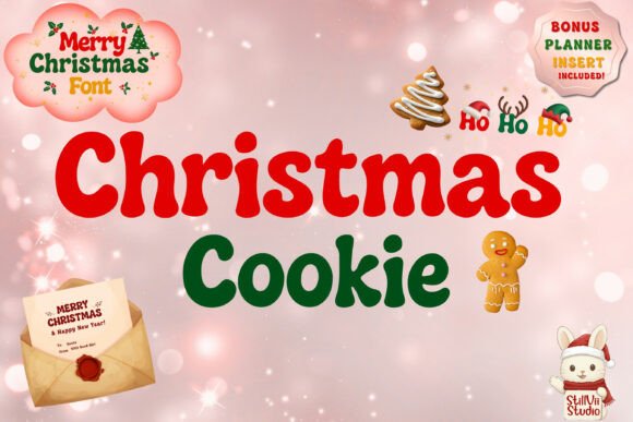 Christmas Cookie: A Retro Display Font for Festive Editorial Design