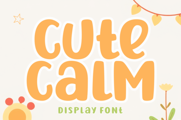 Cute Calm Display Font for Modern Brand Identity