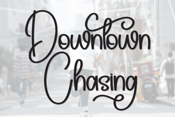 Downtown Chasing: A Handwritten Display Font for Modern Web Design
