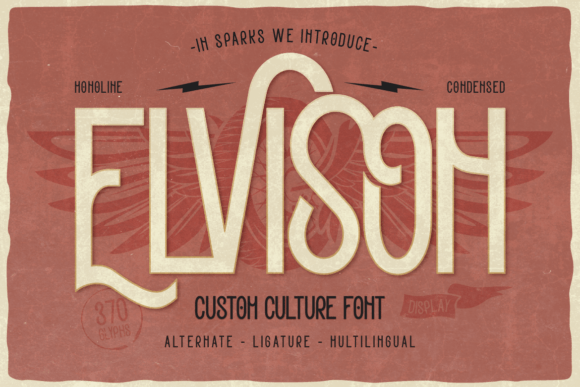 Elvison: The Premium Display Font for Vintage Craft Projects