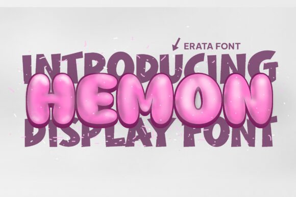 Hemon: A Cute and Fun Display Font for Modern Editorial Design