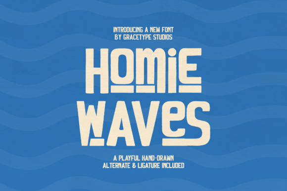 Homie Waves: The Creative Font for Ocean-Themed Campaigns
