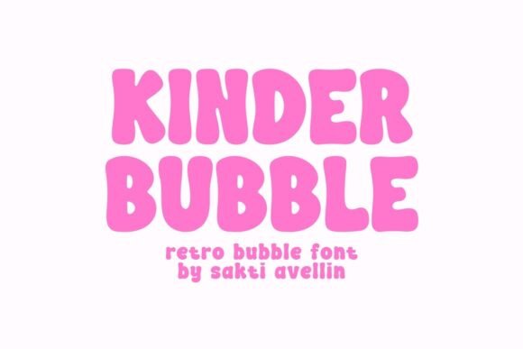 Kinder Bubble: A Quaint Retro Font for Vintage Branding