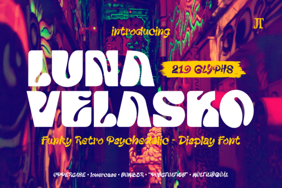 Luna Velasko: The Bold Retro Display Font for Branding