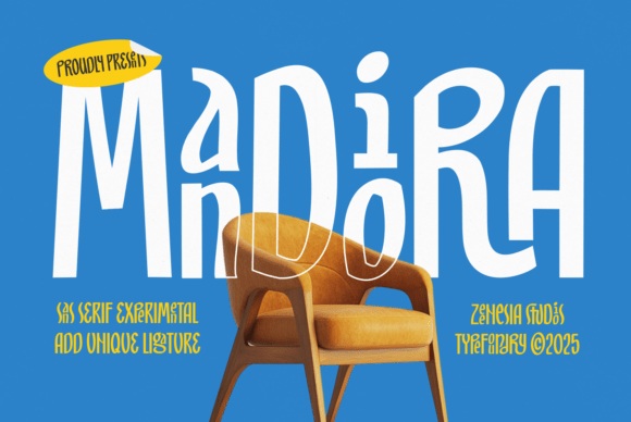 Mandiora: The Bold Experimental Sans Serif Font for Creative Branding