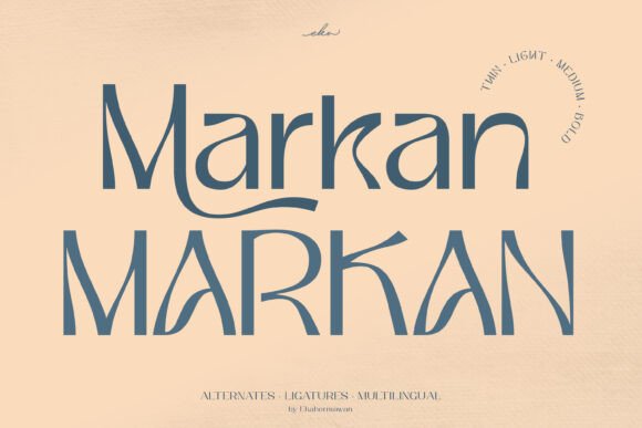 Markan: The Unique Display Typeface for Editorial Design