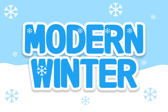 Modern Winter Typeface for Bold Seasonal Campaigns