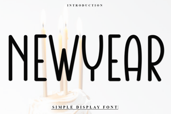 Newyear Typeface: A Festive Display Font for Holiday Campaigns