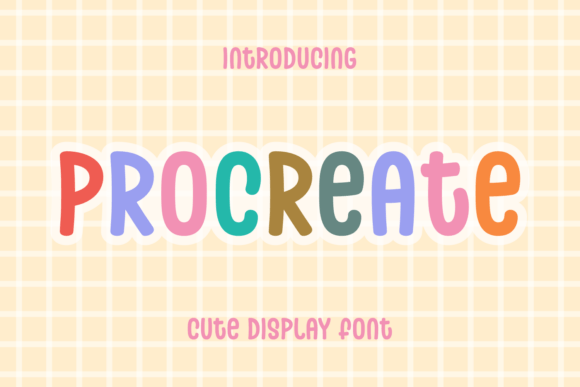 Procreate: A Charming Display Font for Editorial Design