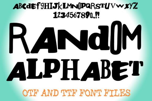 Random Alphabet Typeface: A Unique Display Font for Editorial Design