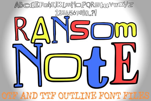 Ransom Note Typeface: A Hand-Drawn Display Font for Bold Branding