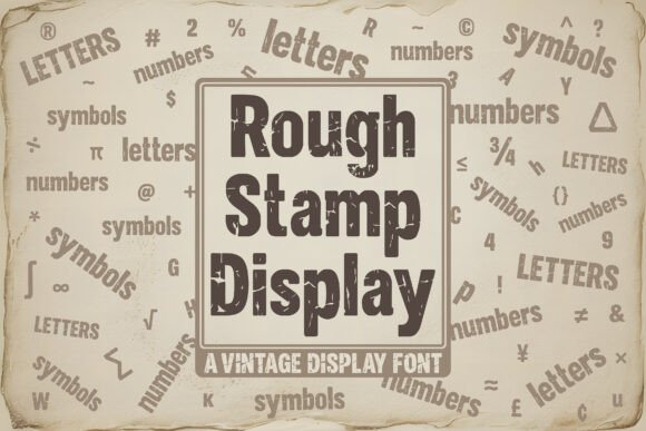 Rough Stamp Display: A Rugged Typeface for Authentic Branding