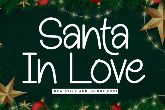 Santa in Love: A Playful Display Font for Modern Web Design