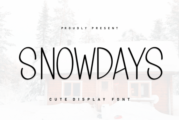 Snowdays: The Handwritten Display Font for Editorial Design