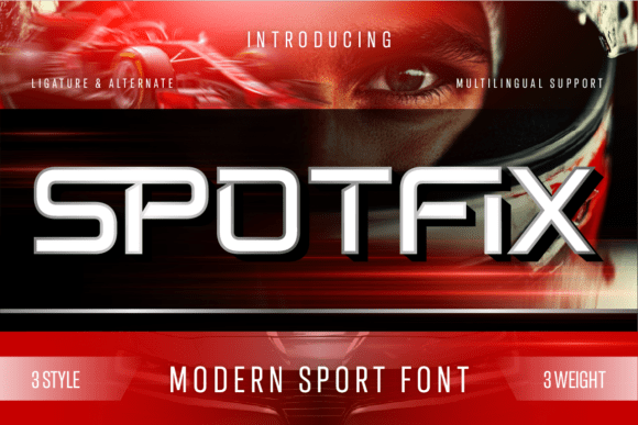 Spotfix: The Modern Sport Display Font for High-Impact Web Design