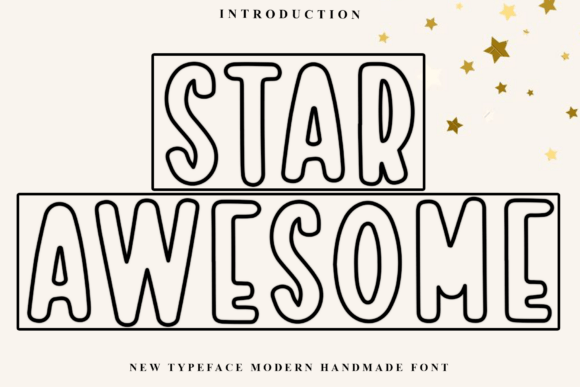 Star Awesome: A Festive Typeface for Holiday Branding
