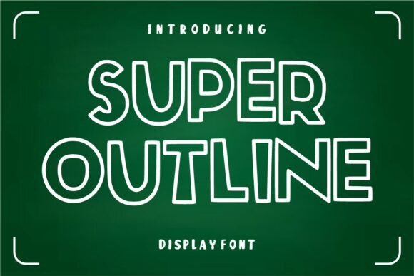 Super Outline: The Premium Display Font for Editorial Branding