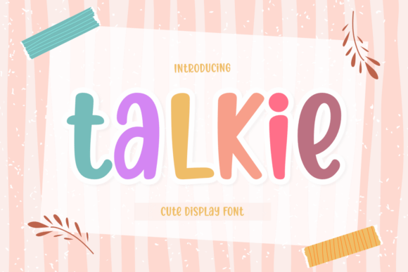 Talkie Display Font for Feminine Branding and Digital Design