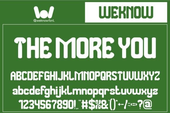 The More You: A Dynamic Typeface for Modern Editorial Design