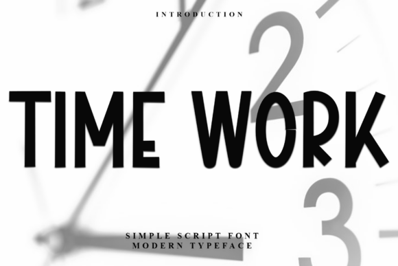 Time Work: A Soft Display Font for Modern Brand Identity