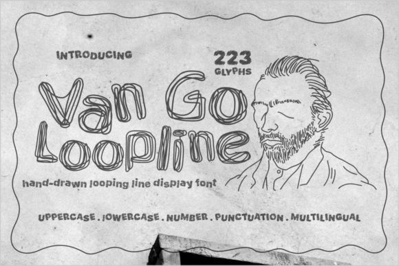 Van Go Loopline: The Sketched Display Font for High-Impact Campaigns