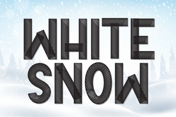 White Snow: A Premium Display Typeface for Charming Campaigns