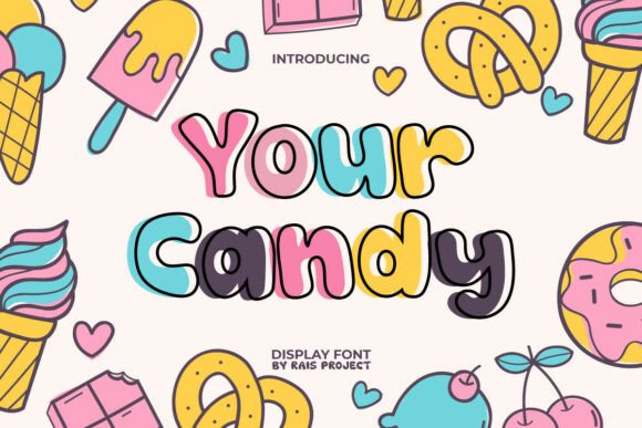 Your Candy: The Playful Display Font for Adorable Web Design